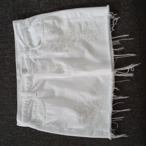 🤍J Brand🤍 - White Estella Bonny Mid-Rise Mini Skirt - Picture 3 of 16